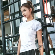 Белая женская спортивная рубашка, майка для фитнеса, топ для йоги, сексуальный сетчатый прозрачный топ для фитнеса, спортивные топы с коротким рукавом, Женские топы для спортзала