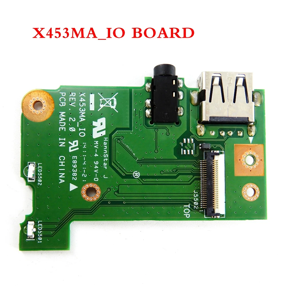 

X453MA IO BOARD REV2.0 For X453MA X403M F453M X553MA X503MA F553MA X503M F553M USB Board Audio board Test OK Free shipping