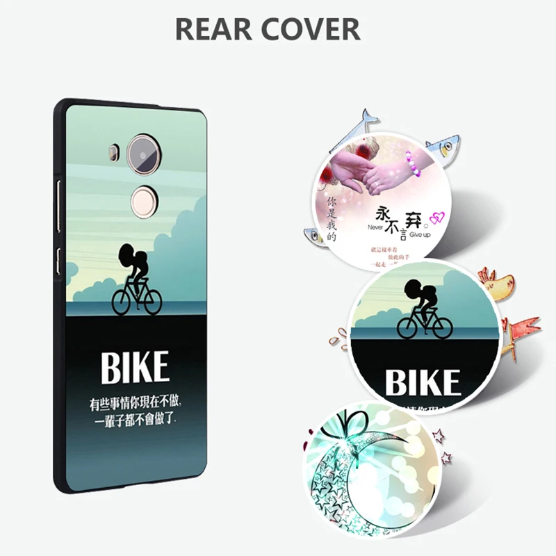 Huawei Mate 8 Case Original Cover for Huawei Mate 8 Bag Case Cover Skin Wolf Fish Skull Mate 8 Fundas 100% BiNFUL 2