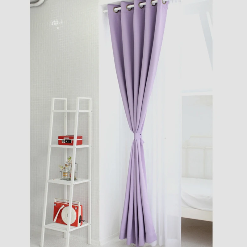 Korean Physical Blackout Curtains For Window Modern Light Purple Curtains For Living Room Bedroom Kitchen Single Panels In Curtains From Home