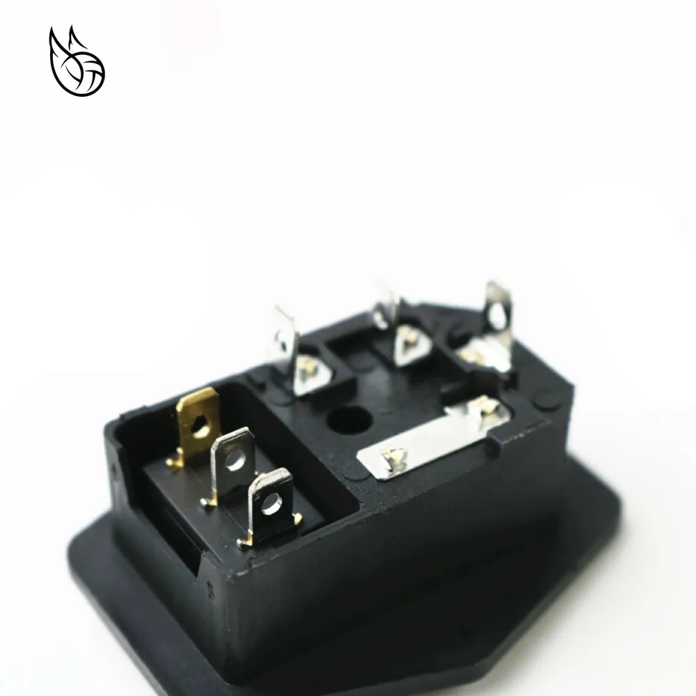 

1pcs with 10A fuse ! Red Rocker Switch Fused IEC 320 C14 Inlet Power Socket Fuse Switch Connector Plug Connector