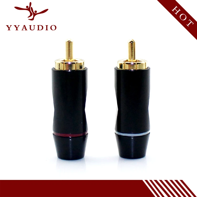 YYAUDIO 10 шт. RCA штекер аудио кабель Разъем Мужской адаптер для DIY|adapter rca|adapter connectoradapter