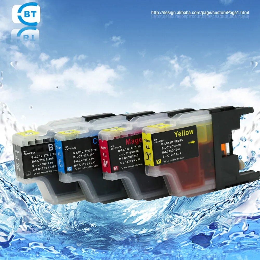 

4PCS MFC-J6510DW MFC-J6710 MFC-J6910DW MFC-J6710DW printer ink cartridge LC77 L79 LC1280 LC1240 LC400 LC450 LC13 LC17