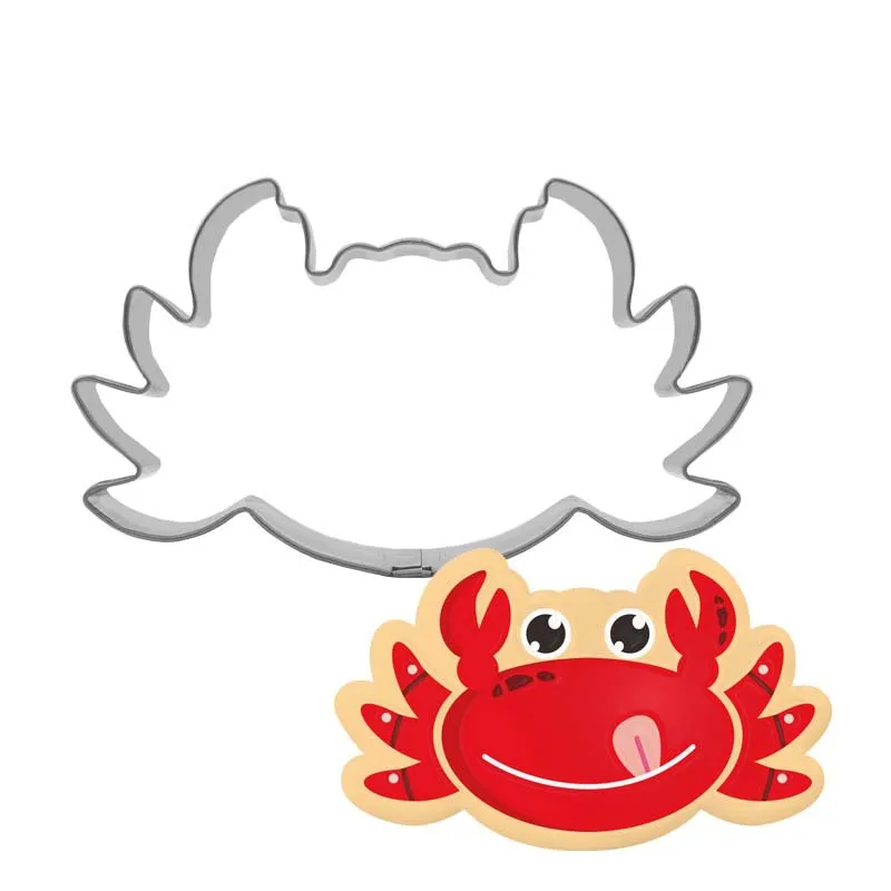 

1pc Cartoon Crab Cookie Cutter Fondant Cake Decor Tools Cupcake Biscuit Pastry Shop Mould Kitchen Bakery