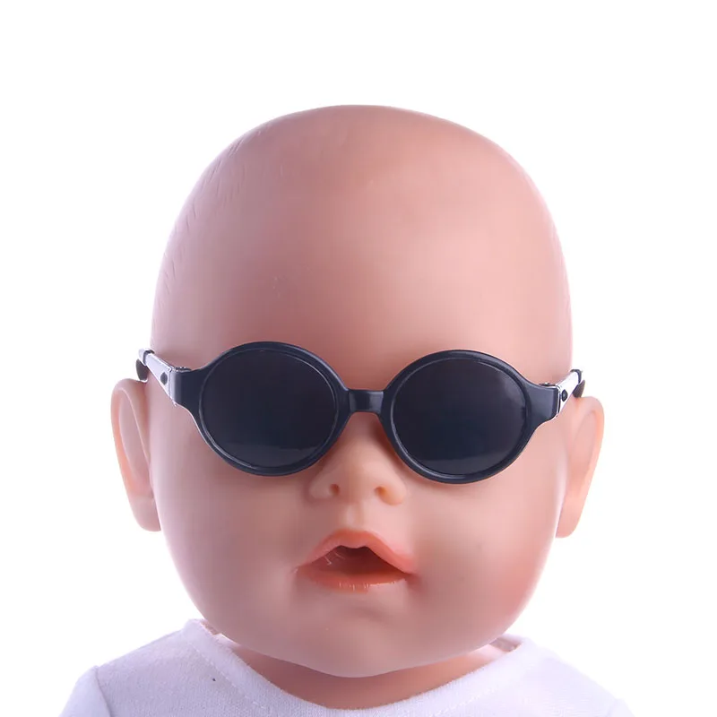 Luckdoll овальной формы милые солнечные очки различных цветов подходят для 18-дюймовые американских кукол и 43-cm кукла