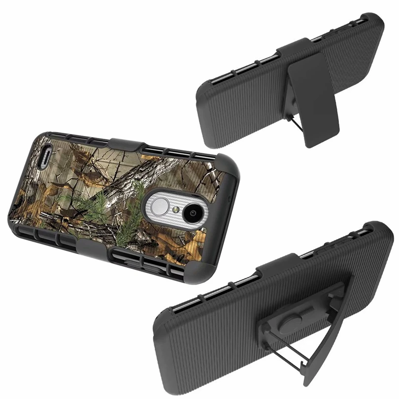 Для LG aristo 2/LV3 2018 чехол Гибридный Heavy Duty 3 в 1 военный Камуфляжный жесткий