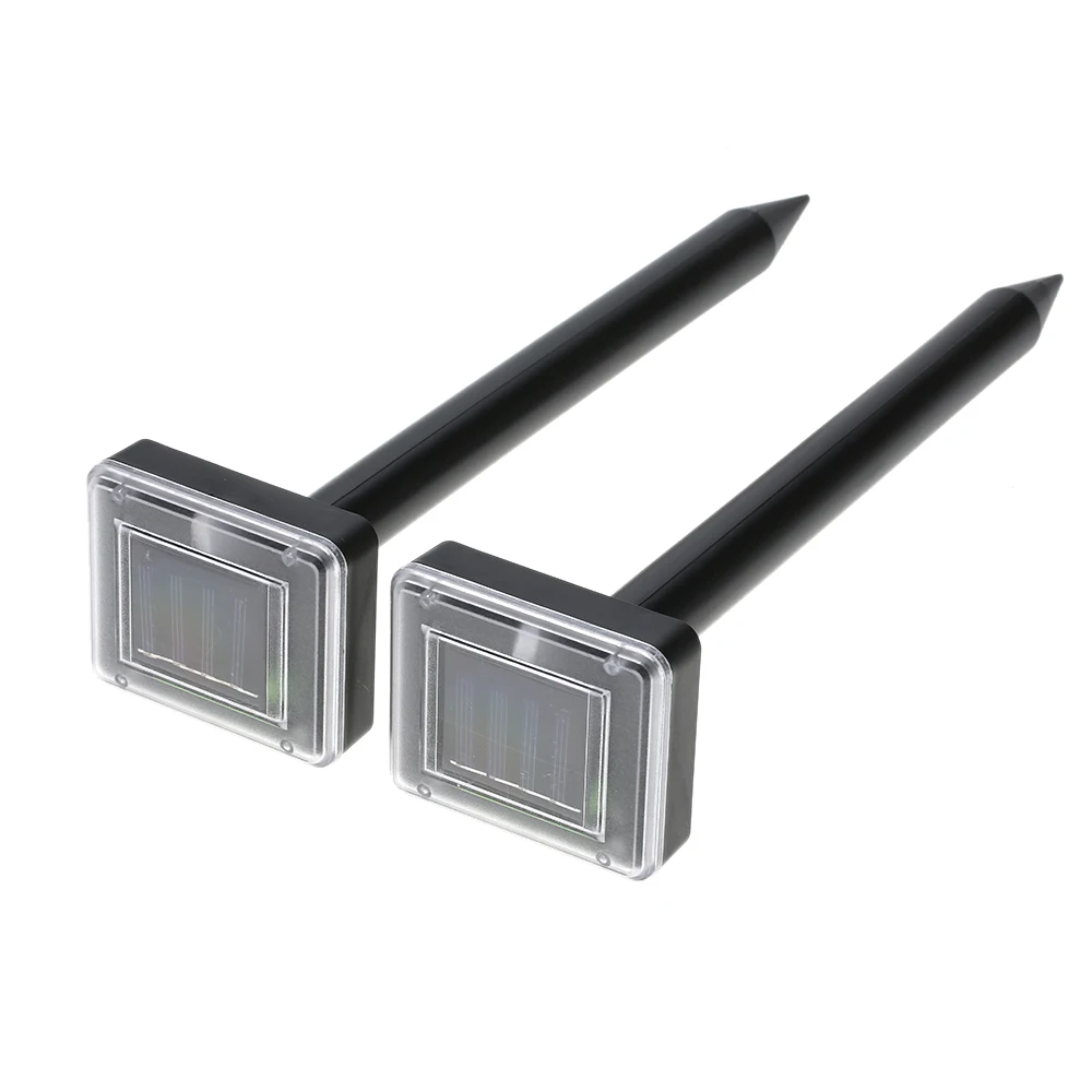 

Nolvelty 2Pcs Solar Motion Activated Powerful Eco-friendly Ultrasonic Sonic Mouse Mole Vole cat bird Snake Rodent Repeller