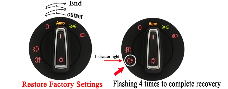 AUTO Headlight Head Lamp Switch Light Sensor Module Upgrade For VW Golf Jetta MK5 6 Tiguan Touran Passat Scirocco