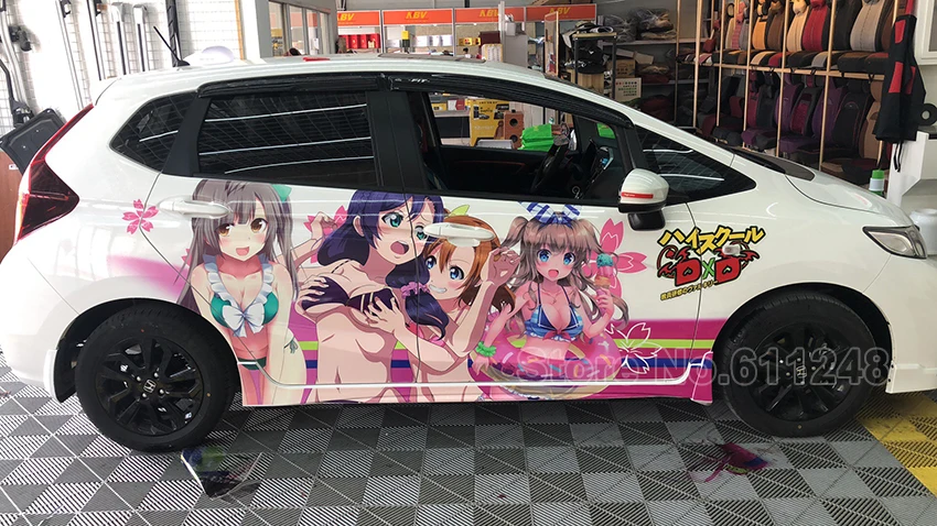 Автомобильные струйные наклейки сексуальная иташа японского аниме Love Live! Авто капот Наклейки на тело Защитная пленка для дверей