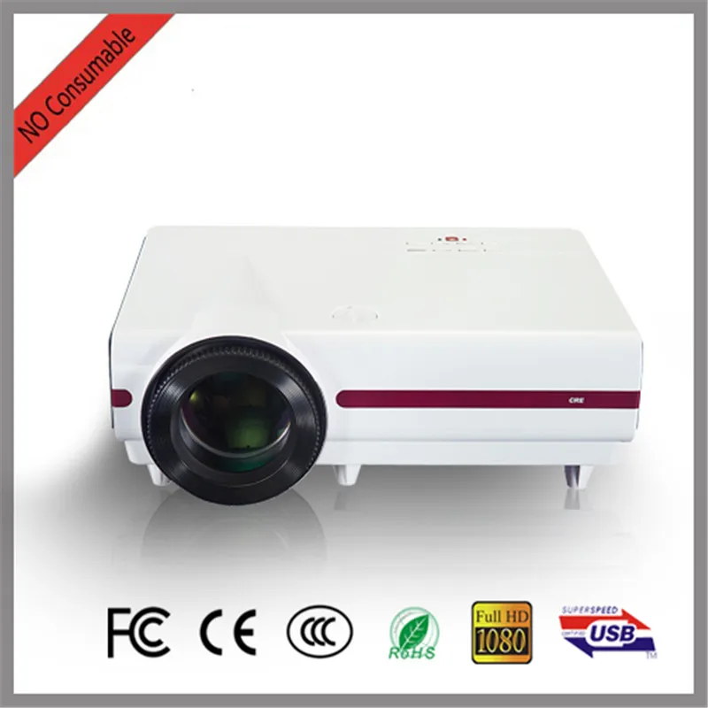 CRE X1500 проектор для домашнего Театр 2800 люмен HDMI Поддержка Full HD 1080 P (опционально
