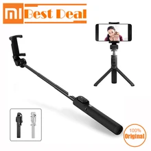 Xiaomi Bluetooth селфи палка мини складной штатив на 360 градусов вращающийся беспроводной Затвор держатель камеры кронштейн для ios andriod phon