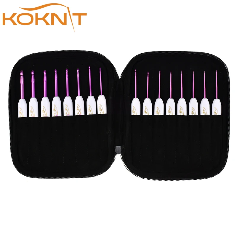 

8pcs/set Crochet Hooks Mix 2.5mm-6.0mm Hand Sewing Needles Yarn Weave Knitting Needles Set with Bag Weave Craft Craft Tool CK128