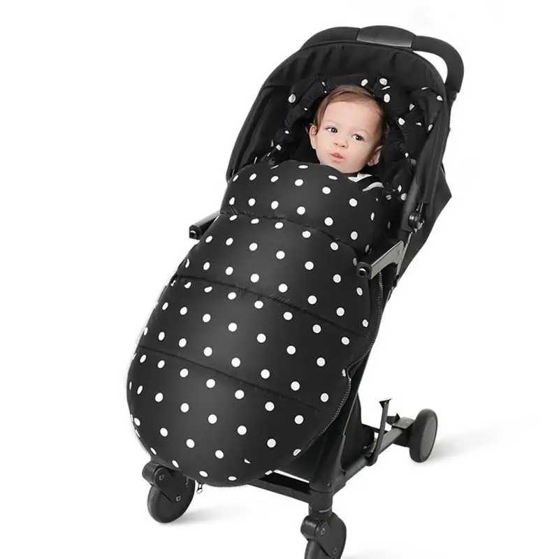 Baby Stroller Sleeping Bag Winter Three Layers Warm Sleepsacks Robe For