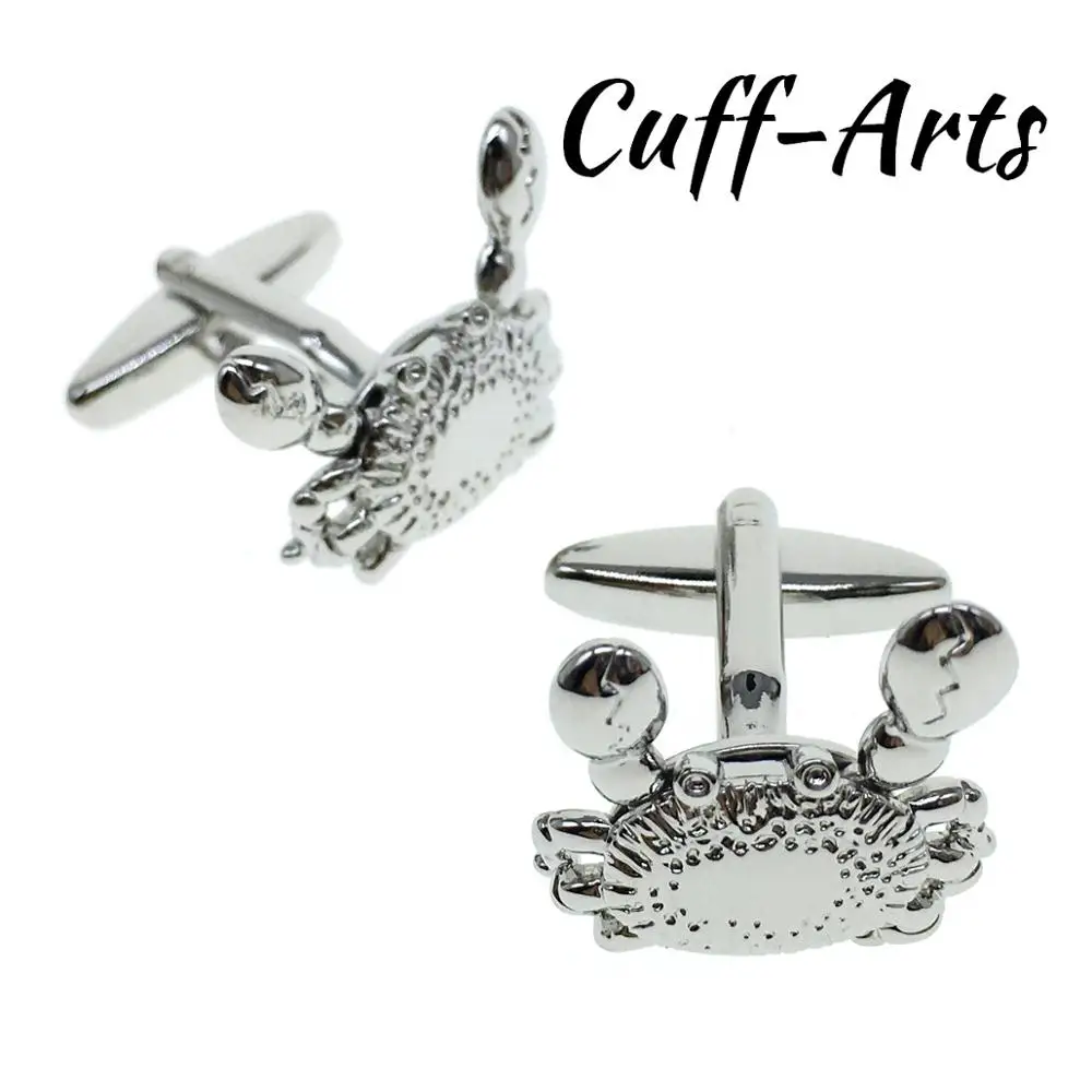 Посеребренный Cuffarts silver plated crab cufflinks with moveable claws.great detailing shown throughout. novelty cufflinks C10010 - Окраска металла: Посеребренный