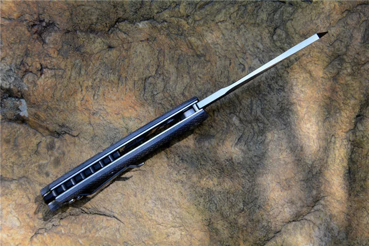 TwoSun ножи TS16G10 D2 лезвия карманные ножи черные G10 ручка с зажимом шарикоподшипник складные ножи для охоты на открытом воздухе