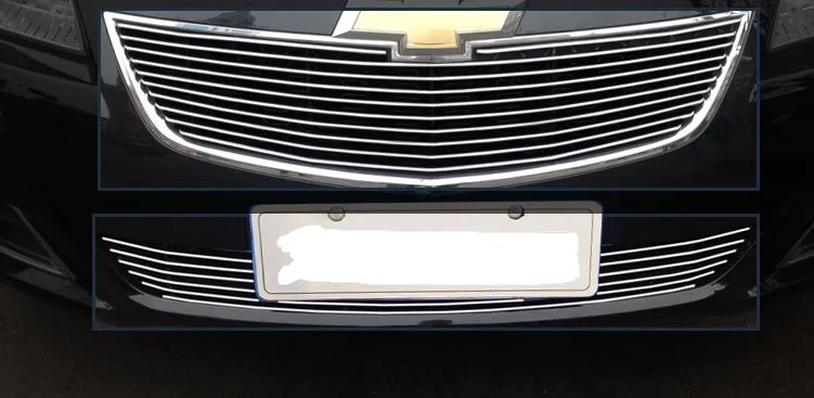 Автомобиль подходит для Chevrolet Epica 2013 Передняя Нижняя+ средняя решетка крышки глянцевая отделка 2 шт