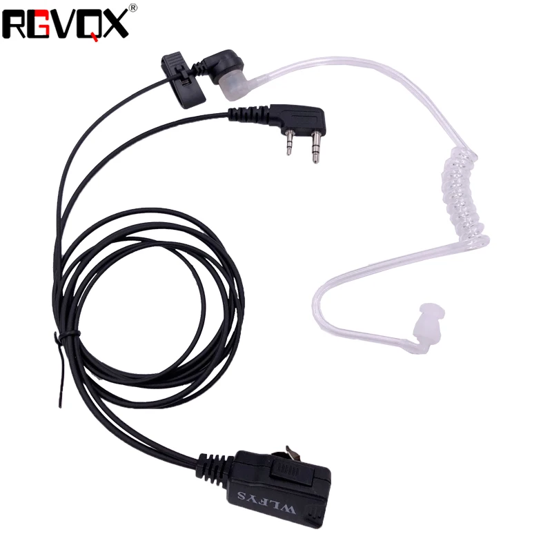 

Mic Earpiece Walkie Talkie Headset For Kenwood For Baofeng For Linton For Wouxun 2 pin Radio