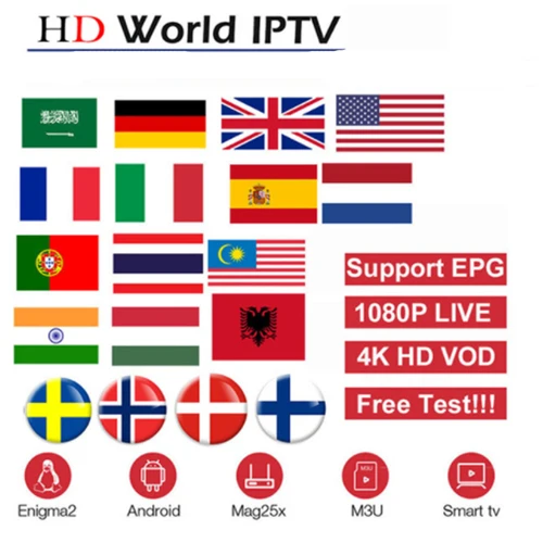 G2 Android tv Box netflix HD4F2.0 с IP tv Европа Испания Португалия, Италия Великобритания США Арабский IP tv M3U подписка Smart tv Mag Enigma2 - Цвет: Just 1 year iptv