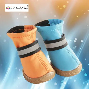 

Fashion Winter Snow Boots Warm with Reflective Straps Dog Shoes Pet Slip-resistant Waterproof Shoes Teddy Dog Shoes