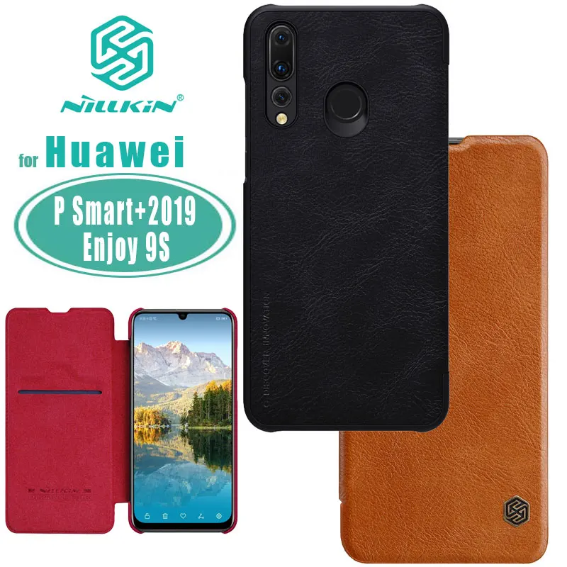 Для huawei P Smart + 2019 чехол NILLKIN Qin Бизнес Флип кожаный слот для карт задняя крышка Enjoy 9 S