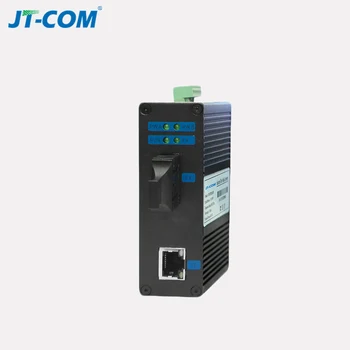 

1pair 10/100M Unmanaged Industrial Fiber Optic Media Converter 40km SC Connector Single Mode Duplex Fiber Ethernet Switch 1 RJ45