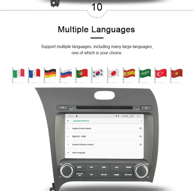 Clearance JDASTON Android 9.1 Car Multimedia DVD Player For Kia CERATO K3 FORTE 2013-2015 2016 2 Din Car Radio GPS Navigation Stereo WIFI 11