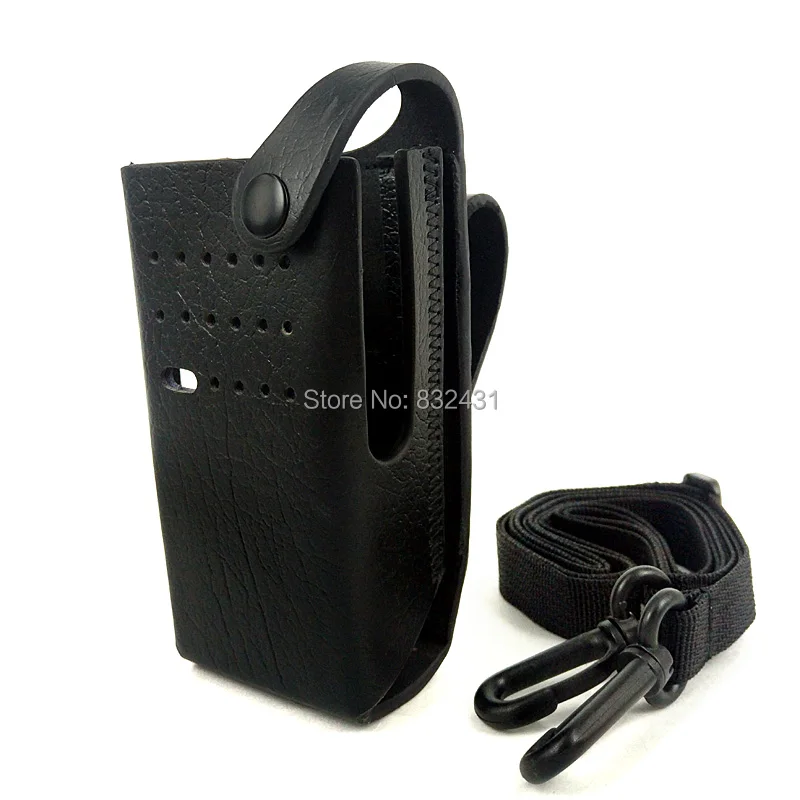 Cowhide Protective Sleeve Case Bag for Motorola Xir P6600 2