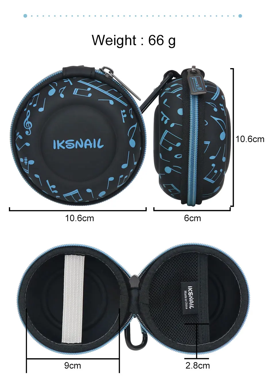 IKSNAIL чехол для хранения наушников с жесткой сумкой чехол для гарнитура для airpods аксессуары для наушников Наушники карта памяти USB кабель сумка