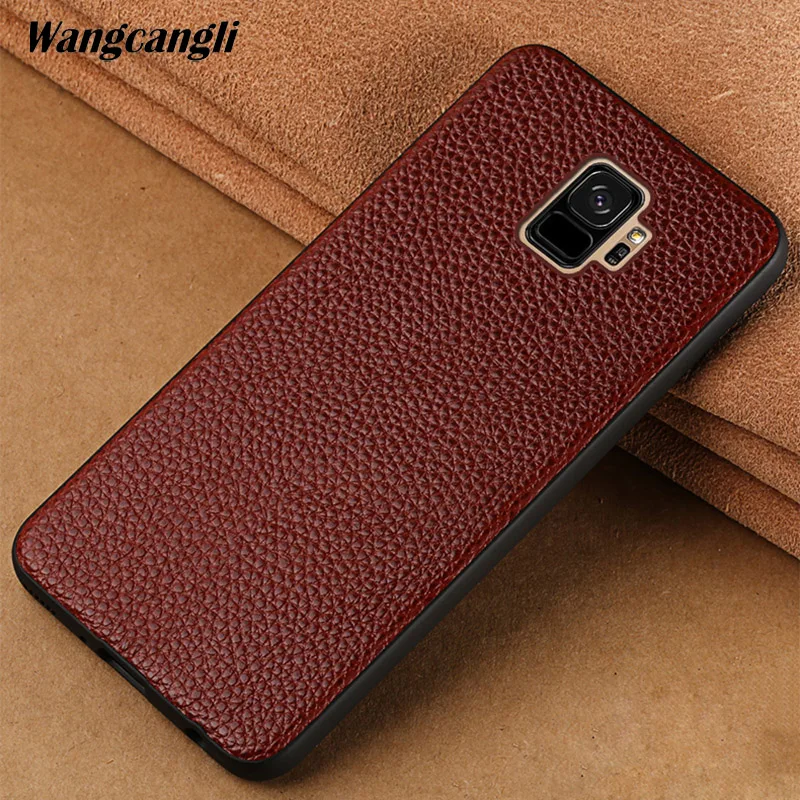 

Leather lychee all-inclusive mobile phone case for Samsung S9 case all-inclusive mobile phone shatter-resistant shell