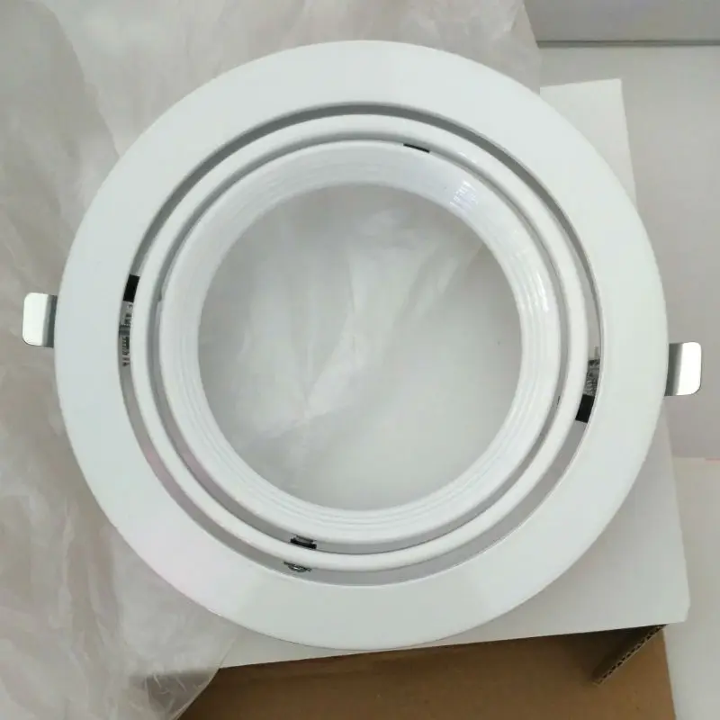 New AR111 white round 3 rings fixture 360D adjustable lamp holder led