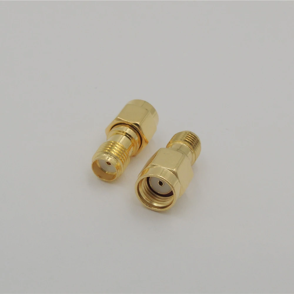 100pcs/lot adapter rp sma male plug to sma female jack plug Straight