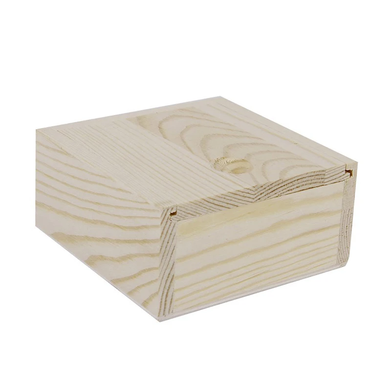 Небольшой простой деревянный чехол для хранения ювелирных изделий небольшой подарок гаджеты цвет древесины