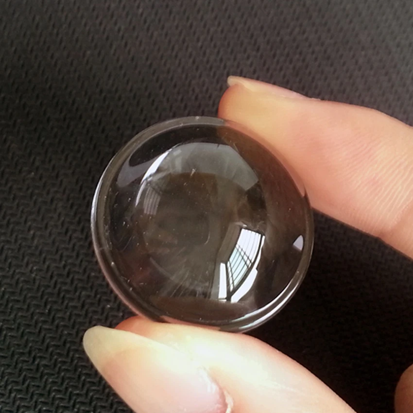 

1 Piece 28mmx7.5mm High Power Led optical lenses Transparent surface Flashlight photics Glass Plano-convex Lens - Short