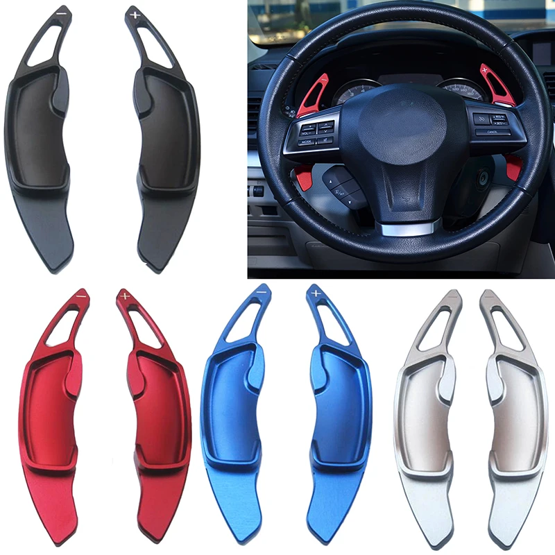 2pcs Aluminum Steering Wheel Shift Paddle Shifter Extension for Subaru