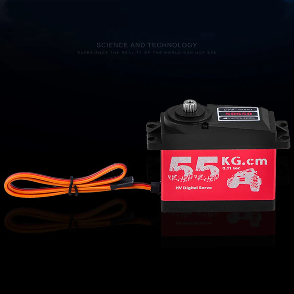 

S0650 Waterproof Digital Metal Gear 55KG High Torque Servo For 1:5 RC Modle Car RC Toys Part RC Car Large Torque Waterproof