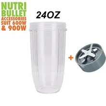 Neue COLOSSAL TASSE 24 UNZE + Extraktion Klinge Ersatzteile Für Nutribullet Nutri Einschuss Ersatz 600 Watt 900 Watt