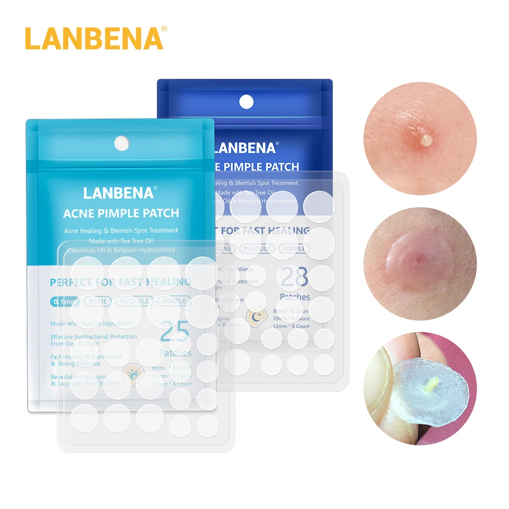 

LANBENA Acne Pimple Patch Invisible Acne Stickers 28pcs Blemish Treatment Acne Master Pimple Remover Tool Skin Care Face Cream
