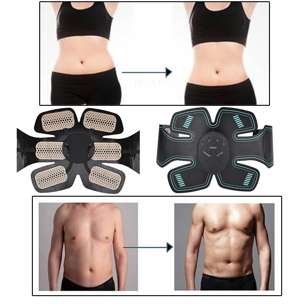Smart Stimulator Training Fitness Gear Muscle Abdominal Shape Exerciser Toning Belt Battery Abs Fit Homes Exerciser Smart Activity Trackers Aliexpress