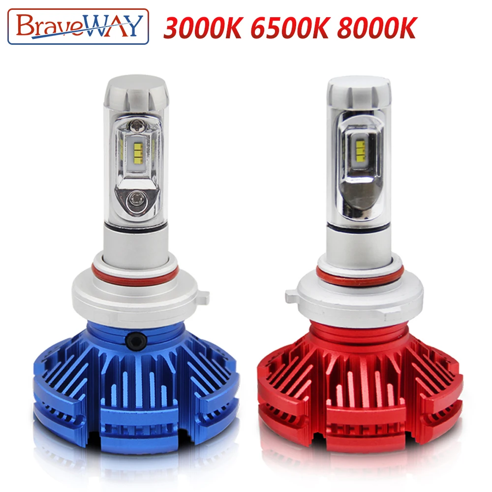 

BraveWay Super Led Z.ES Ice Bulb H7 Led Headlight Bulb H4 9005 9006 HB3 HB4 H11 LED Lamp H7 Light 3000K 6500K 8000K 12V 12000LM