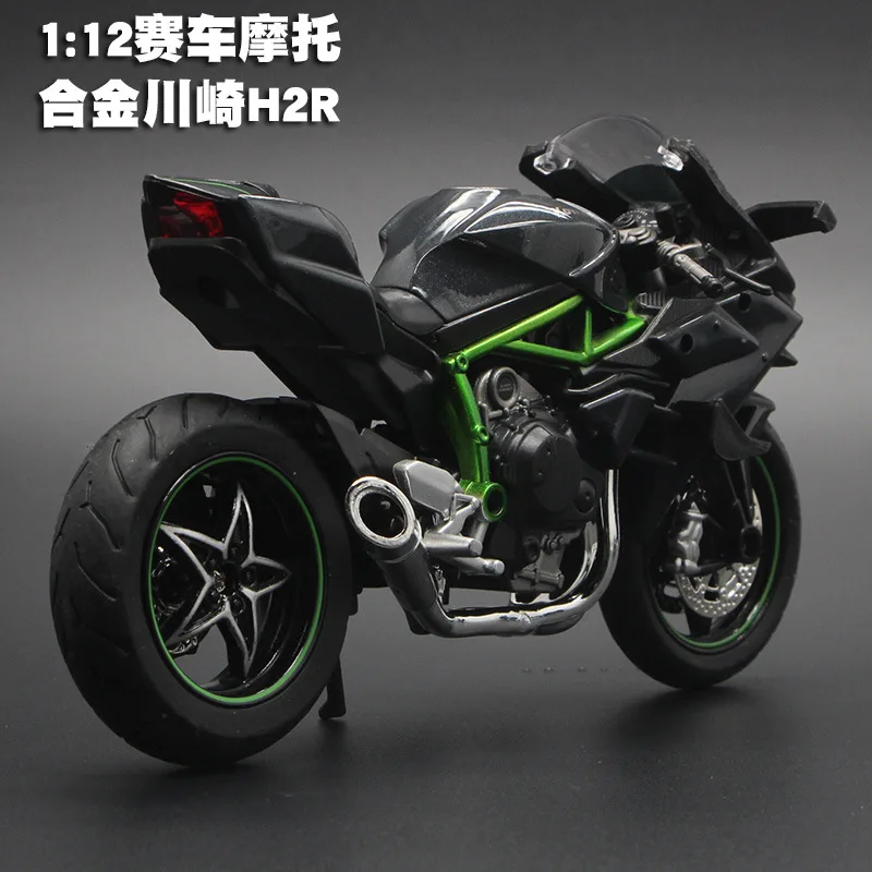 1:12 Kawasaki Ducati имитационная модель мотоцикла из сплава детская со звуком гладкая линия Игрушечная модель автомобиля