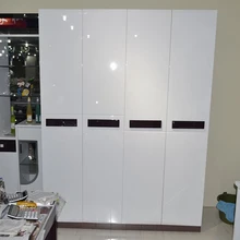 Глянцевая DIY декоративная пленка ПВХ самоклеющаяся настенная бумага Съемная виниловая контактная бумага для кухонных шкафов Водонепроницаемая настенная бумага