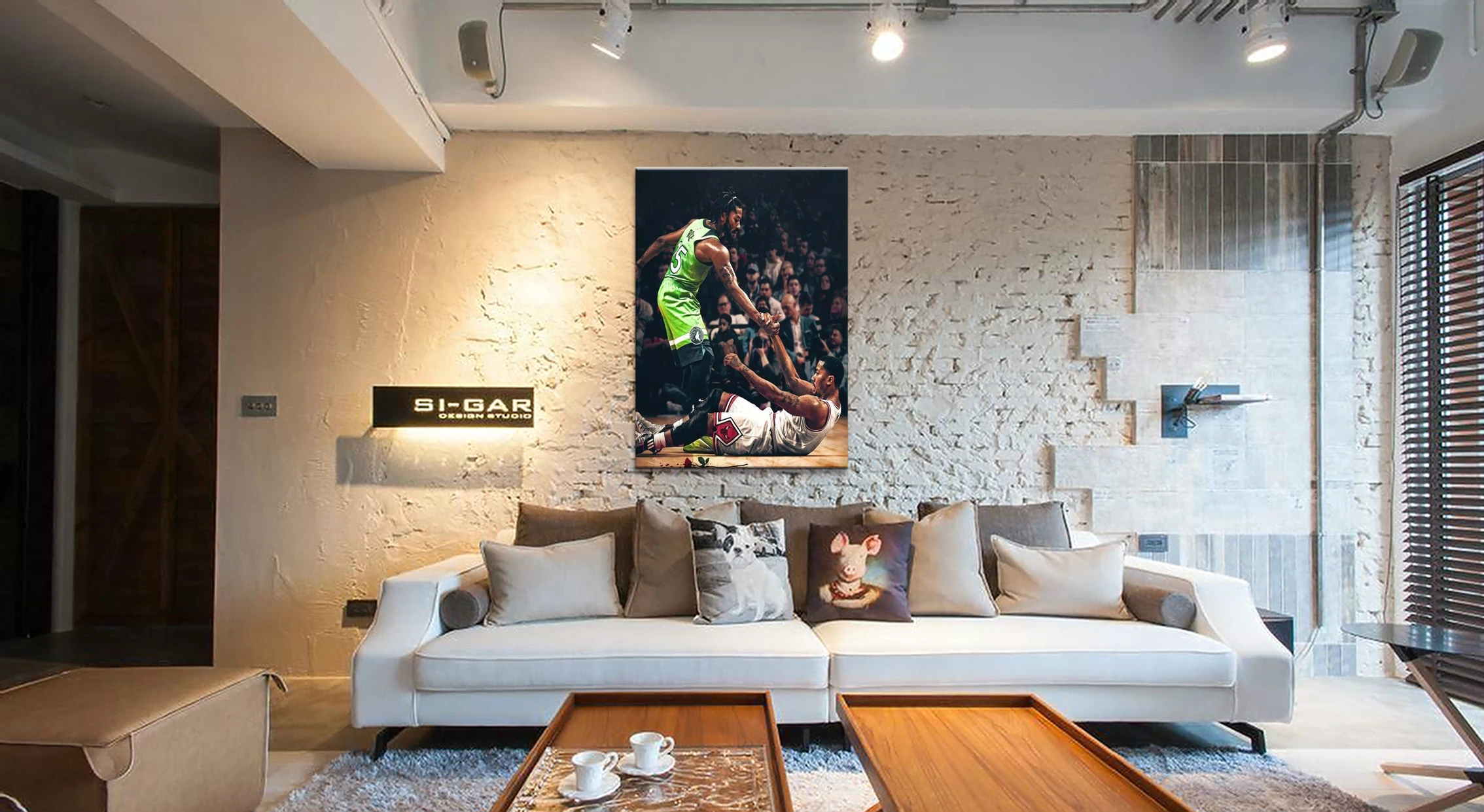1 шт. декоративный Деррик Роза хороший баскетболист плакат фотографии пейзаж стены для гостиной Декор холст