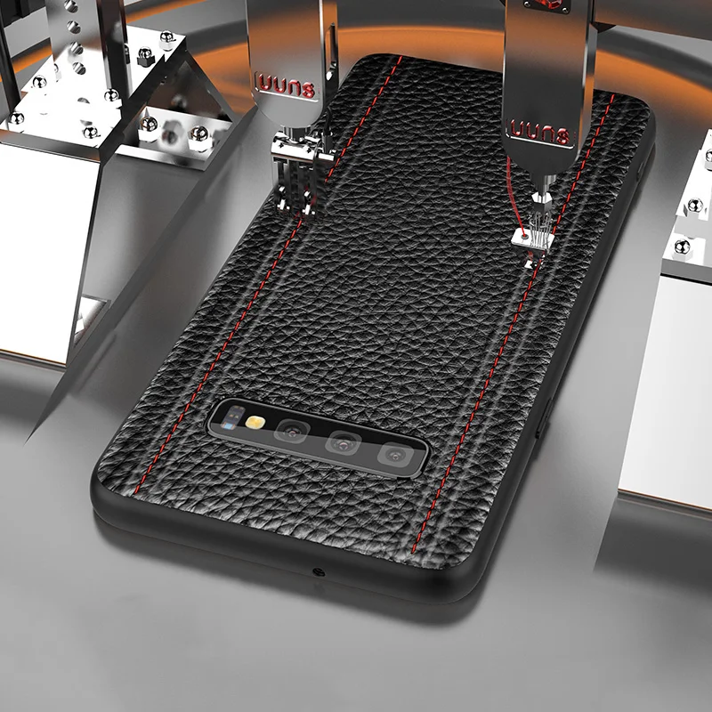 Роскошный чехол из натуральной кожи для samsung S10 PLUS S10 S10E S10Lite, полностью защитный чехол из воловьей кожи, адсорбционный магнит Роскошный чехол из натуральной кожи для samsung S10 PLUS S10 S10E S10Lite, полностью защитный чехол из воловьей кожи, адсорбционный магнит