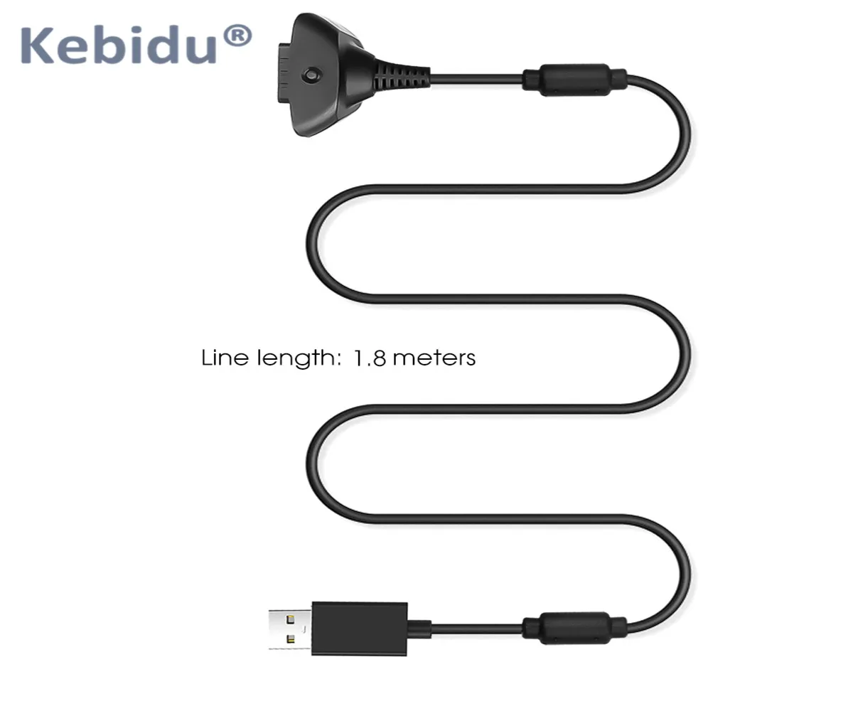 Kebidu 1 5 м USB адаптер для зарядки Сменные кабели зарядный кабель Xbox 360 беспроводной