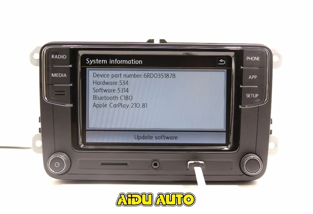 Noname Carplay RCD330 RCD330G Plus 6 5 MIB радиоприемник для VW Golf Jetta CC Tiguan Passat Polo Touran 187B RCD510 RCN210 5406