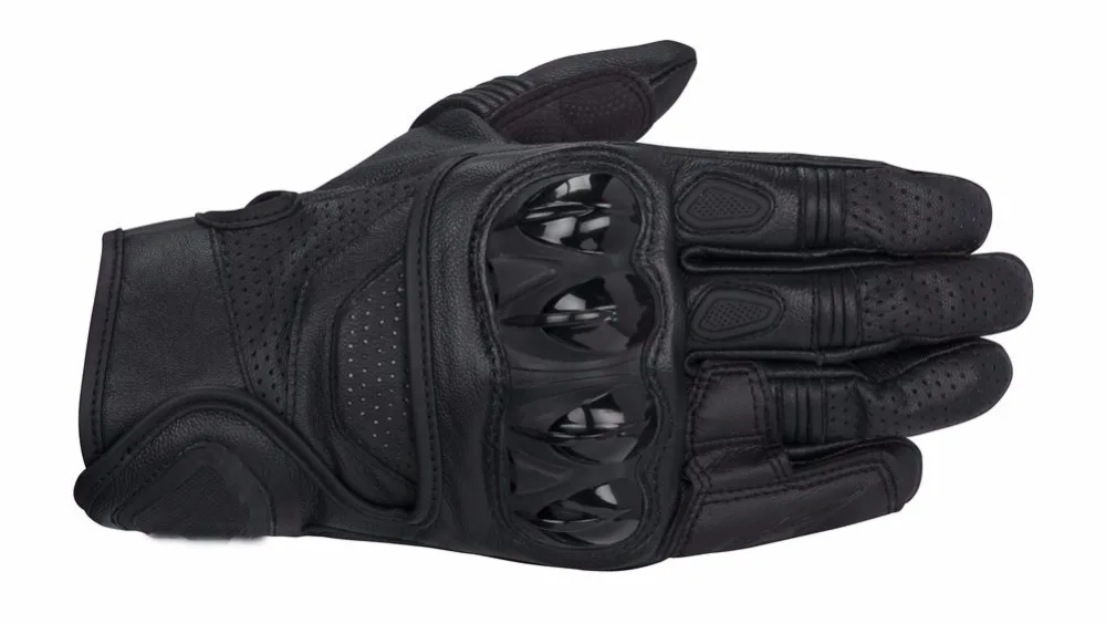 Alpine Black Leather Motorcycle Celer Gloves Moto GP M1 Racing Motorbike Short Pro | Автомобили и мотоциклы