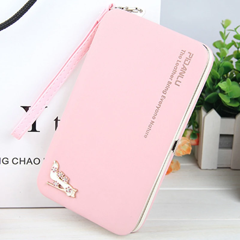 2018 Women Long Clutch Wallets Female Fashion PU Leather Bowknot Coin Bag Phone Purses Famous Designer Lady Cards Holder Wallet12