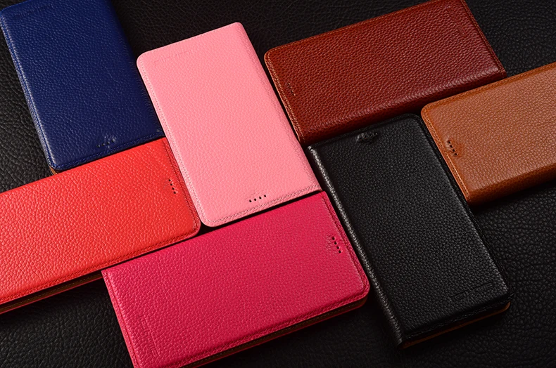Tampa do Suporte de Couro Cases de Telefone Capa para Meizu Case Kezihome Litchi Genuine Leather Flip Pro6 Coque 6 Pro 1 Estojos p carteira