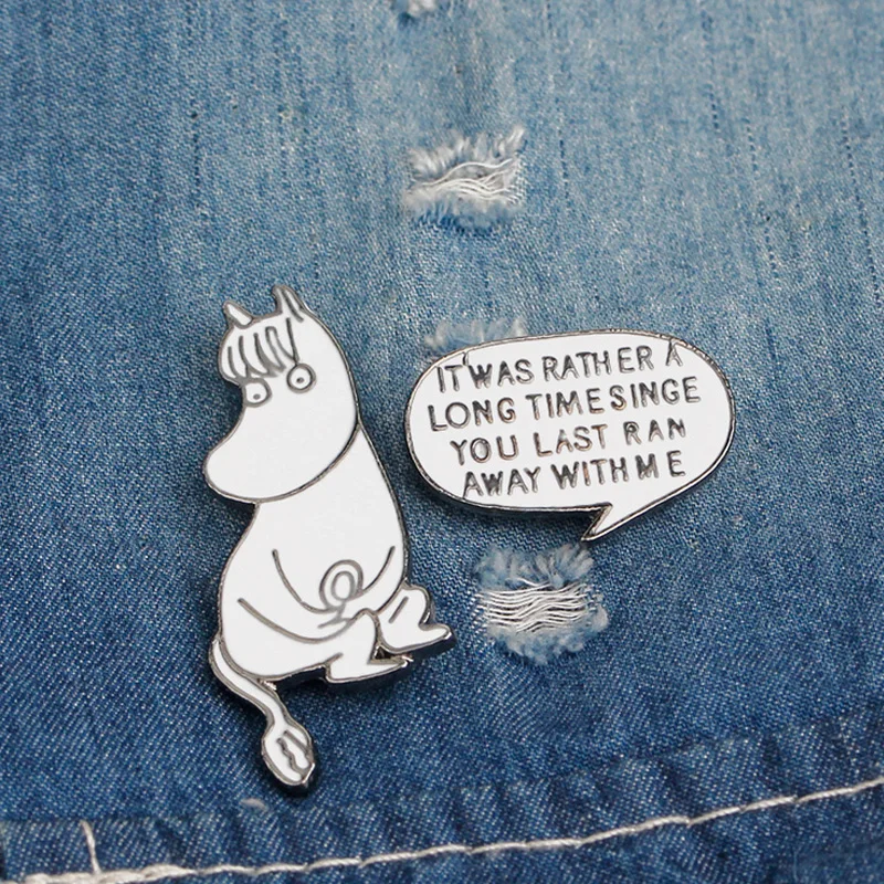 Home & Garden Hearty 2 Pcs/lot Novelty Cartoon Hippo Letter Metal Brooch Button Pins Denim Jacket Pin Jewelry Decoration Badge For Clothes Lapel Pins Badges
