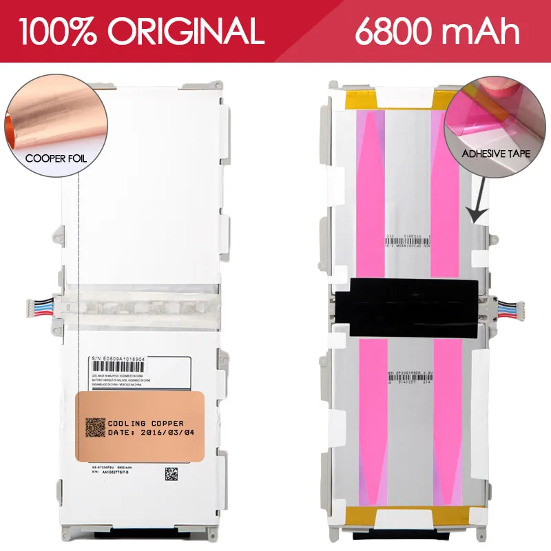 Allparts 100 TESTED EB BT530FBE EB BT530FBC 6800mAh For SAMSUNG Galaxy Tab 4 10 1 T530